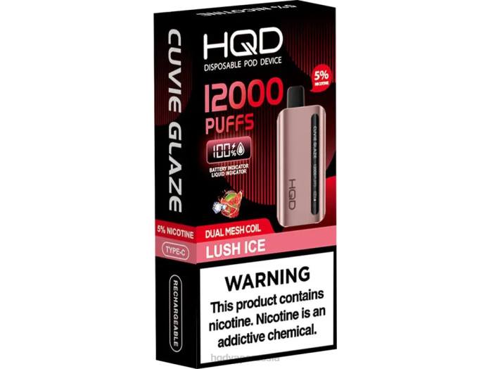 HQD CUVIE GLAZE одноразовый вейп 12000 пышный лед L46N210 HQD Заказать Онлайн